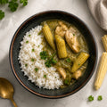 Thai chicken curry with rice